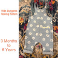 Kids Dungaree Sewing Pattern: Toddler & Child Romper PDF Instant Download