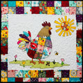 Patchwork Rooster Quilt Pattern: Applique Wall Hanging (PDF Download)