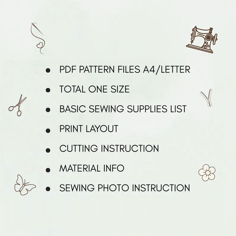 Diaper and Wipes Pouch Sewing Pattern | Beginner Friendly (PDF A4/A0/US Letter)
