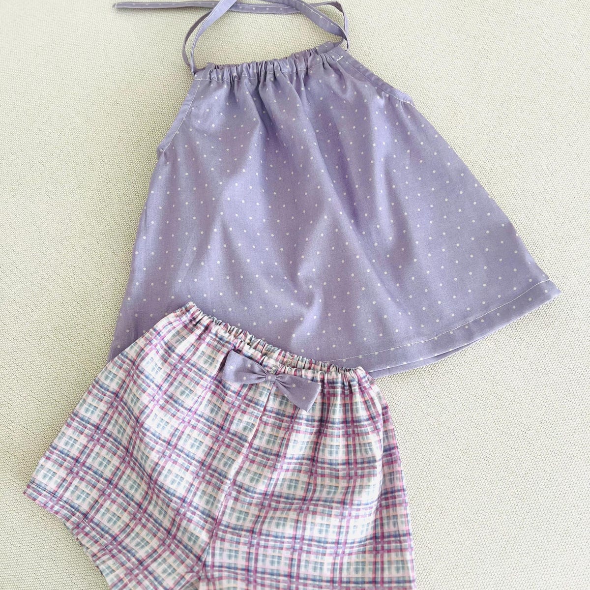 Daisy Set – PDF Sewing Pattern | Top and shorts set for Kids (0-3M to 6Y)