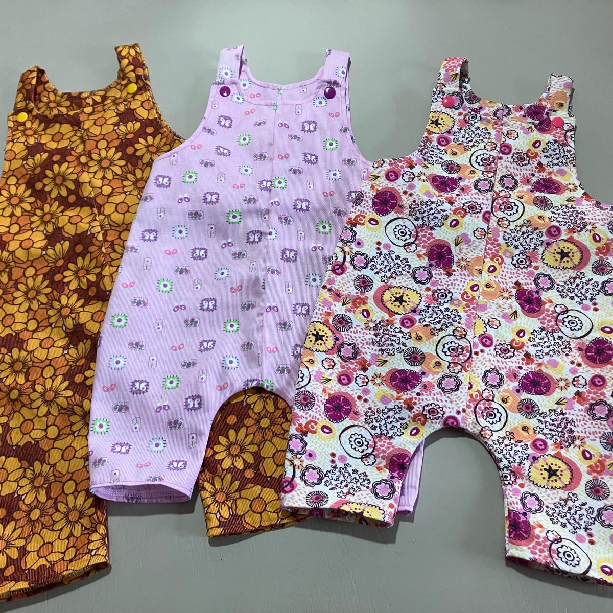 Kids Dungaree Sewing Pattern: Toddler & Child Romper PDF Instant Download