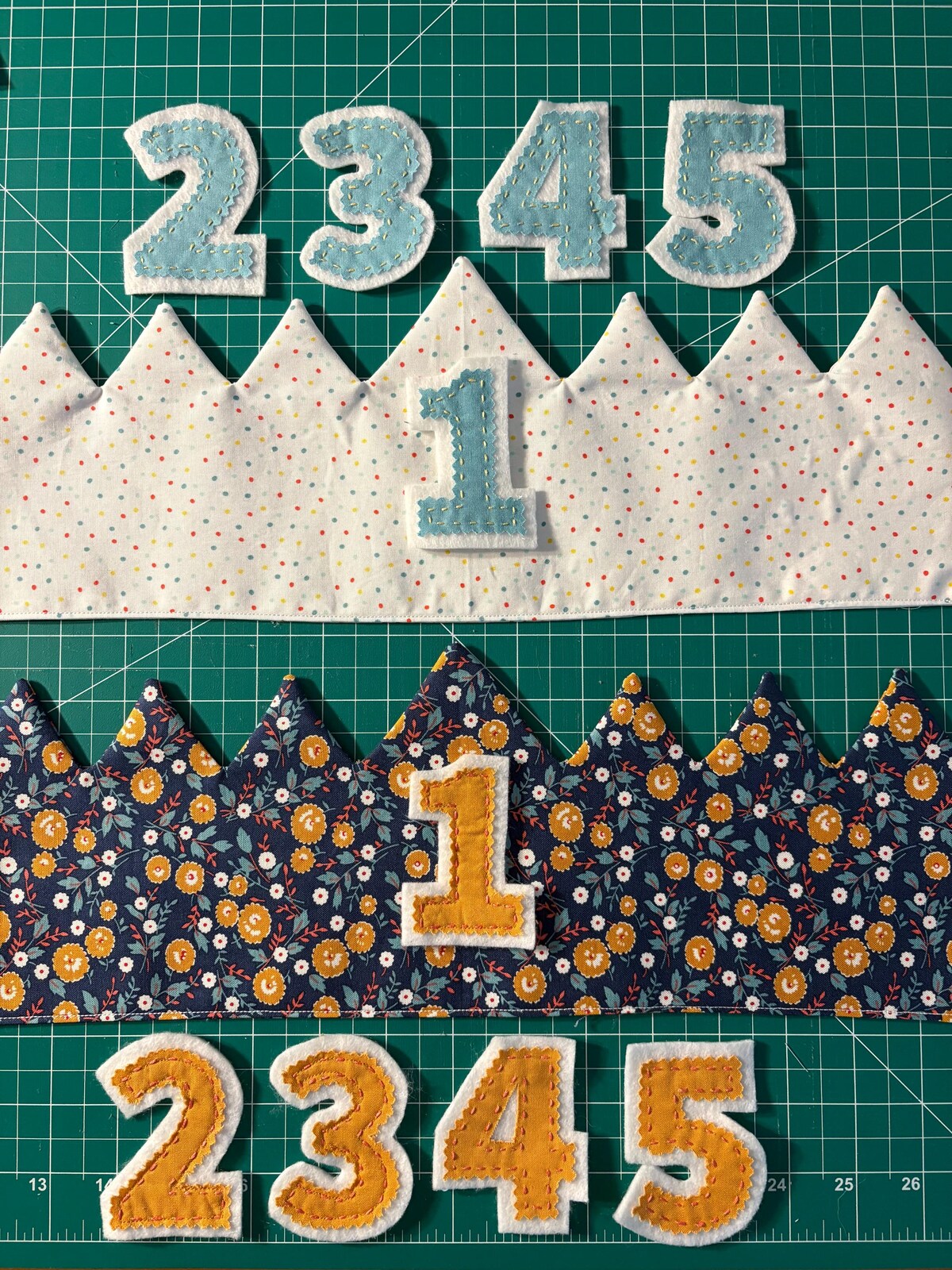 Birthday Crown Sewing Pattern: Reusable Fabric Crown with Numbers (PDF Download)