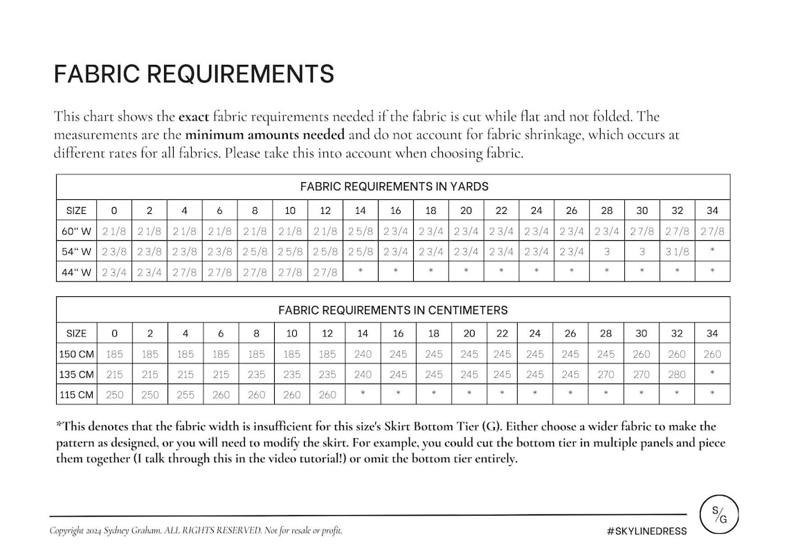 Skyline Dress PDF Sewing Pattern | Size Inclusive 0-34 | Beginner Friendly | Detailed Video Tutorial