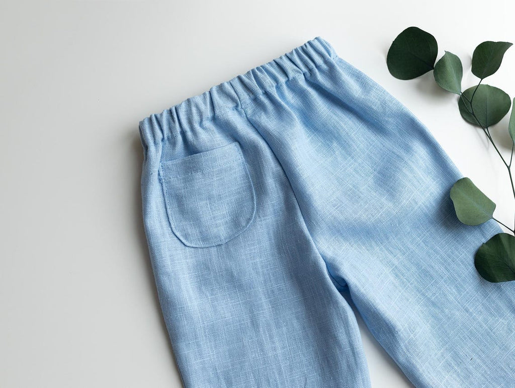Clover Pants – PDF Sewing Pattern | Relaxed Fit Pants for Kids (0-3M to 6Y)