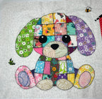 Patchwork Puppy Quilt Pattern - PDF Download | Baby Blanket, Wall Hanging, Applique, Dog Lover Gift