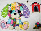 Patchwork Puppy Quilt Pattern - PDF Download | Baby Blanket, Wall Hanging, Applique, Dog Lover Gift
