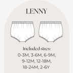 Unisex Diaper Cover PDF Sewing Pattern, High Waisted Nappy Cover, Baby Diaper Pattern