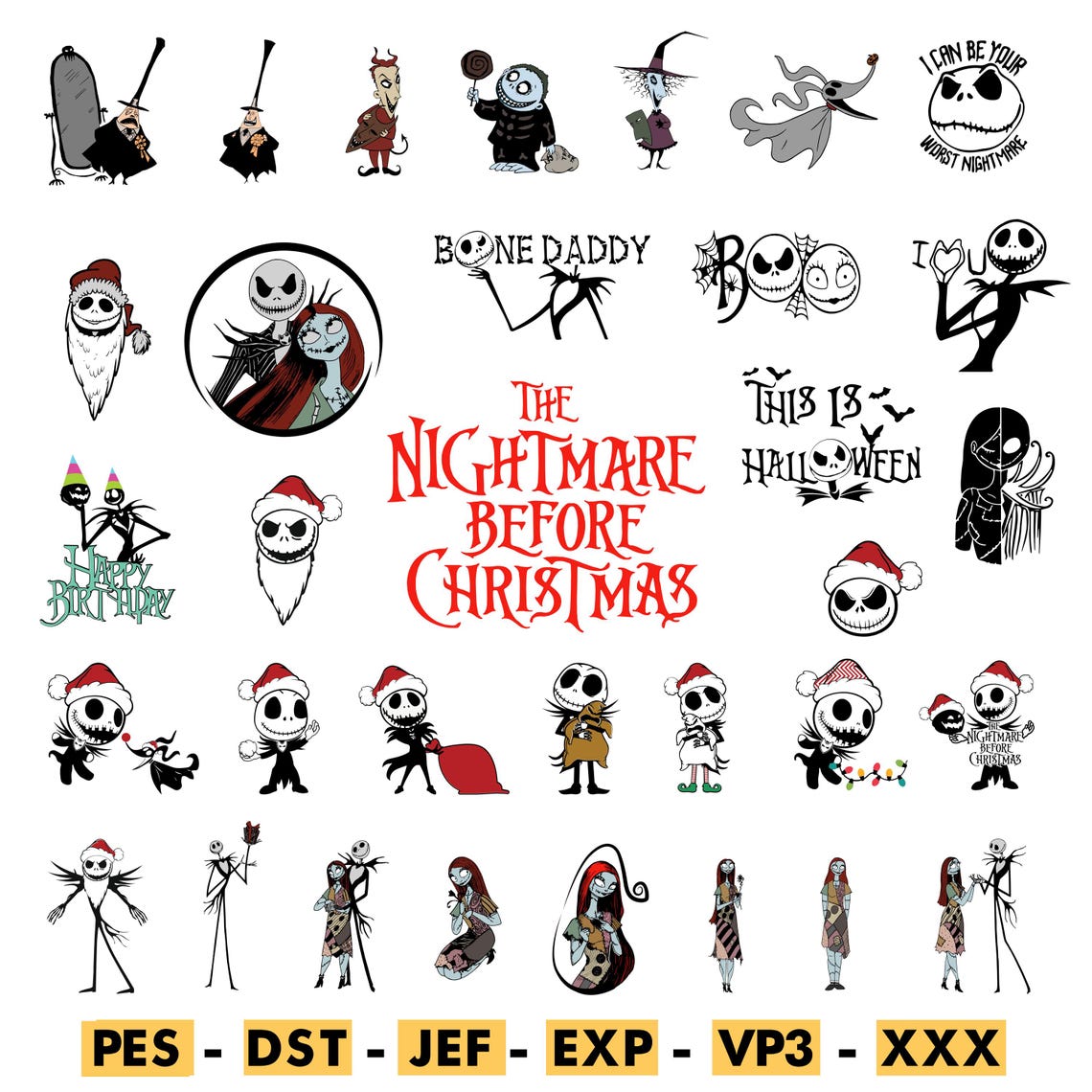 Mega Embroidery Bundle | 4 sizes | Pes, Jef, Exp, Dst, Vp3, Xxx | Instant Download
