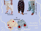 Baby Barrel Leg Pants Pattern PDF | DIY Toddler & Infant