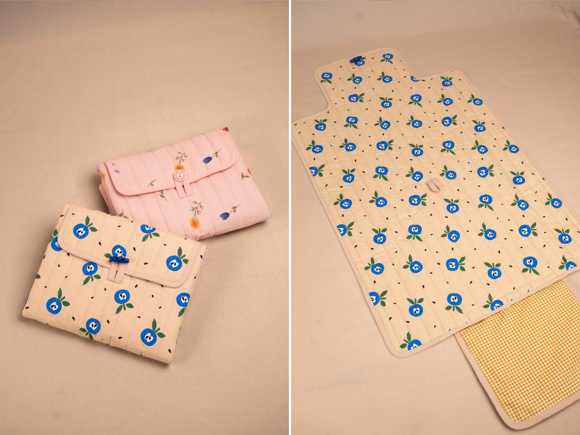 Changing Mat Sewing Pattern PDF Download Foldable Baby Pad