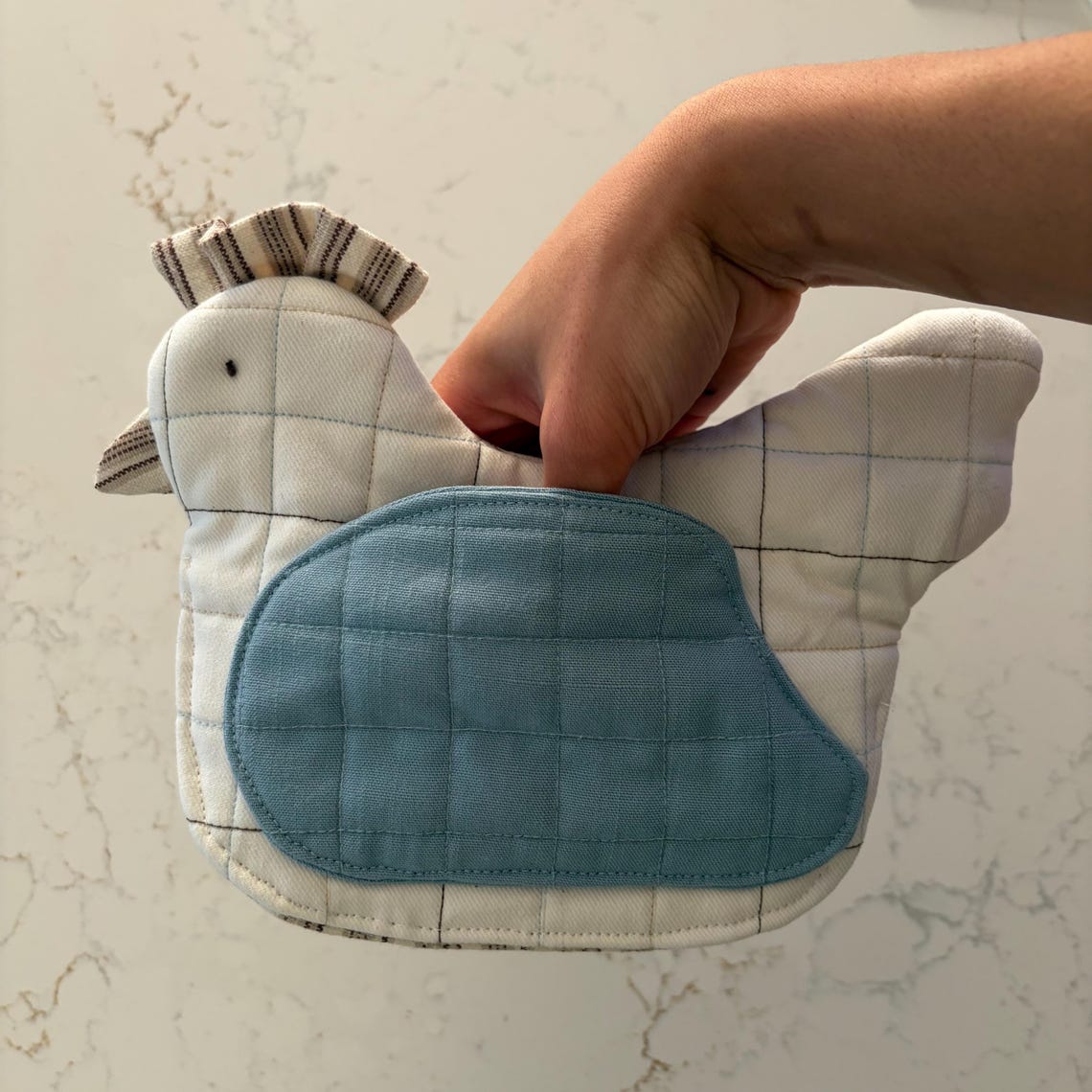 Chicken Pot Holder Sewing Pattern Farmhouse Kitchen DIY (PDF Download)