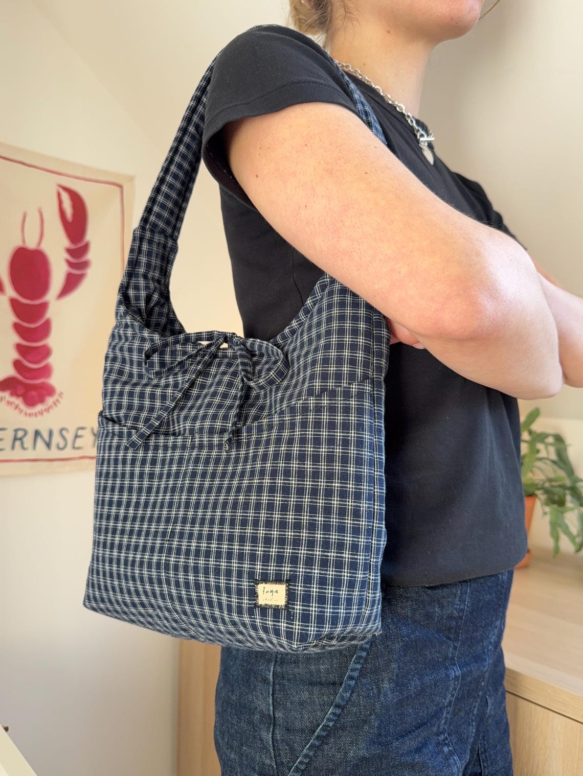 Slouchy Bow Bag Sewing Pattern: Beginner Friendly PDF Pattern