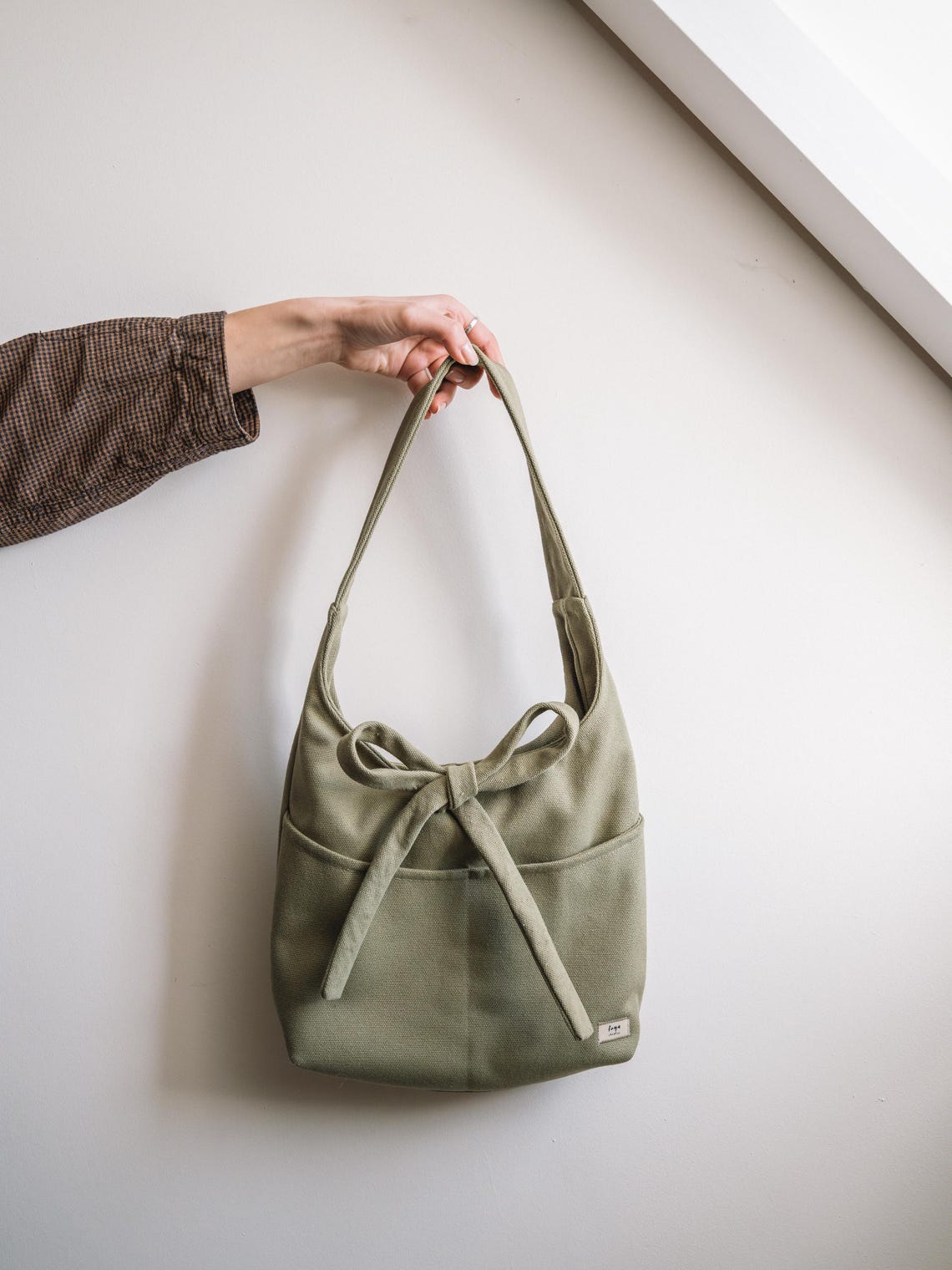 Slouchy Bow Bag Sewing Pattern: Beginner Friendly PDF Pattern