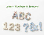 Fabric Alphabet Letters Numbers Symbols Pattern, Sizes 3-9" (PDF Pattern)
