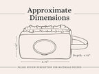 Diaper Pouch with Ruffles Sewing Pattern PDF Download Beginner Friendly