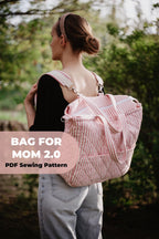3-in-1 Diaper Bag Sewing Pattern PDF Download Mom Backpack