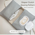 Diaper Clutch Sewing Pattern PDF Baby Changing Case