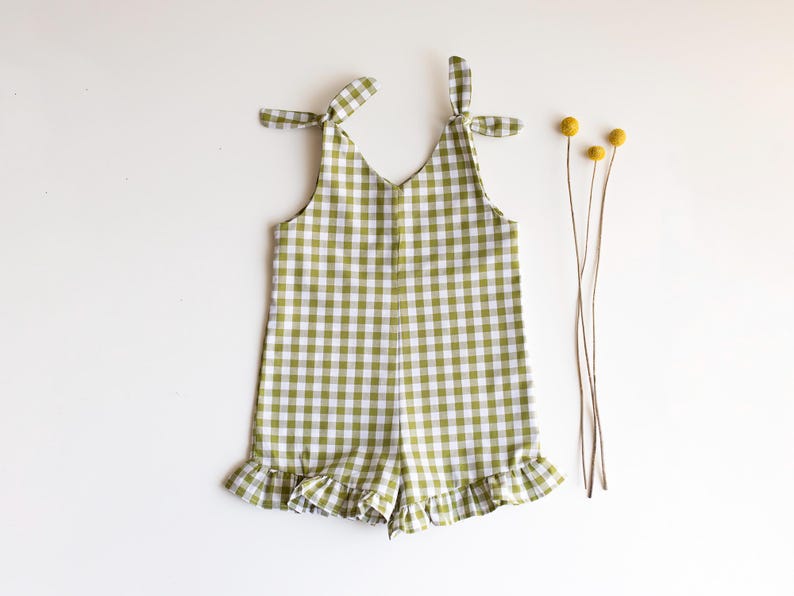 Junie Romper | Children's Romper Sewing Pattern (0-3M to 5-6Y) PDF Digital Download