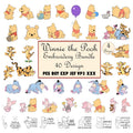 Winnie Bear & Friends Embroidery Bundle – 40 Designs | 4 Sizes | PES, DST, EXP, JEF, VP3, XXX  Instant Download