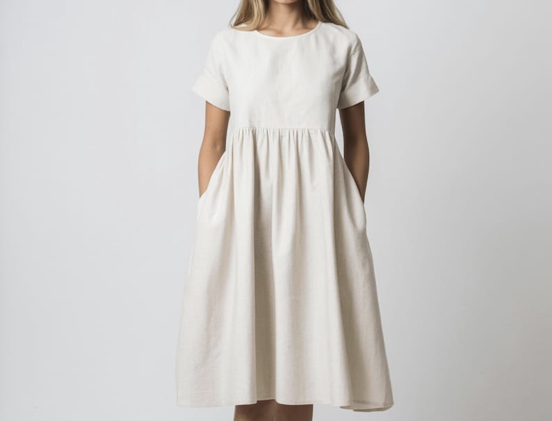 Linen Dress Sewing Pattern – XS–XXXL PDF Instant Download Sundress