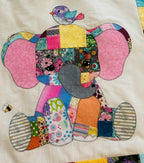 Patchwork Elephant Quilt Pattern PDF Jungle Baby Blanket