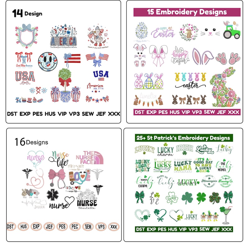 Mega Embroidery Design Bundle – 1000+ Digital Files