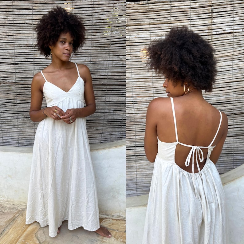 Tie Back Summer Dress Sewing Pattern: Babydoll Sundress (Sizes XXS-XXL) (PDF Pattern)