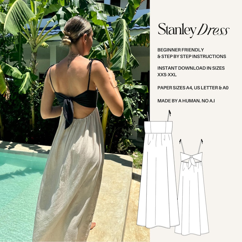 linen maxi dress sewing pattern Aesthetic Nest: Sewing: Easy Ruched Linen Maxi Dress (Tutorial)