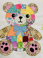 Teddy Bear Patchwork Quilt pattern, PDF Instant Download