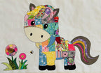 Horse Patchwork Quilt pattern, PDF Instant Download