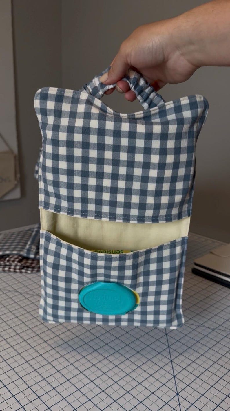 Wipes & Dipes Pouch Pattern, Beginner Sewing Tutorial PDF Download
